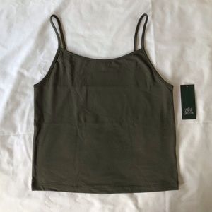 🎁 Wild Fable Slim Fit Cropped Cami Tank Top, sz L